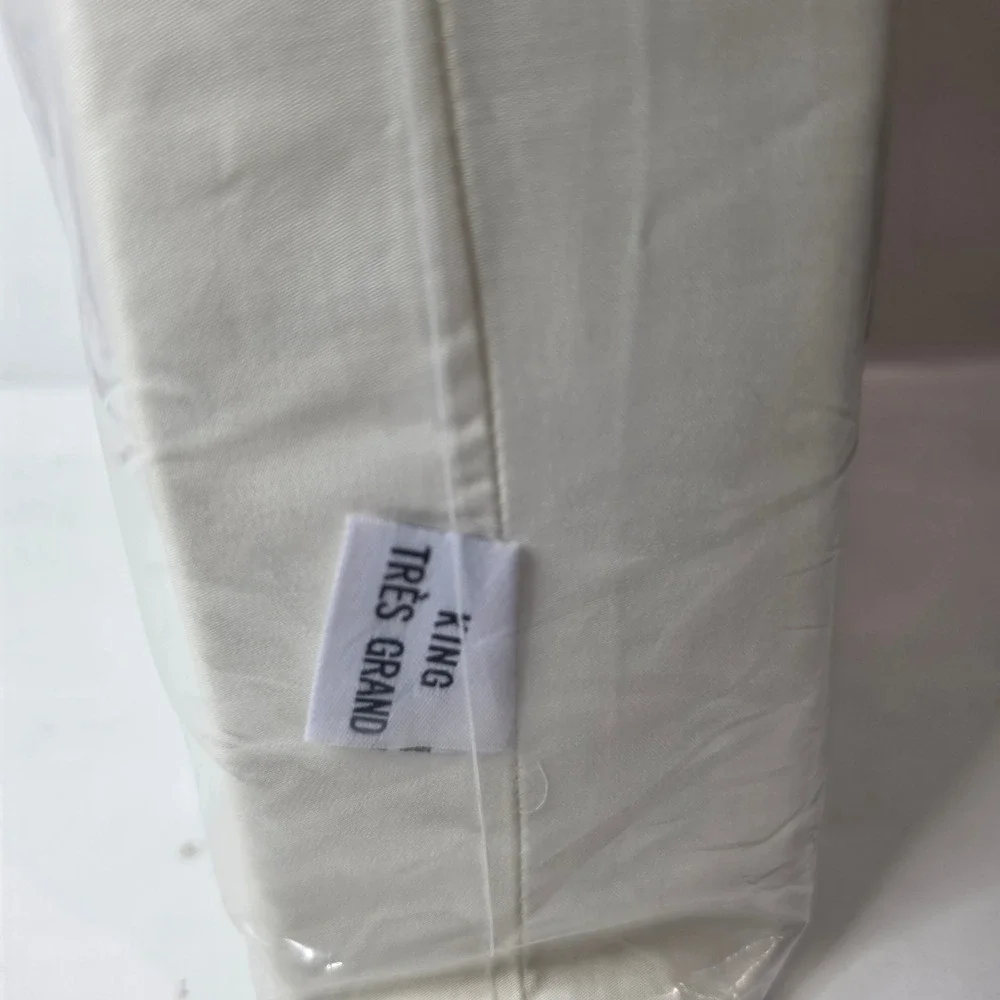 Bampure Luxury King Bamboo Sheet Set 4 Pc Cooling Bed Sheets Off White NEW